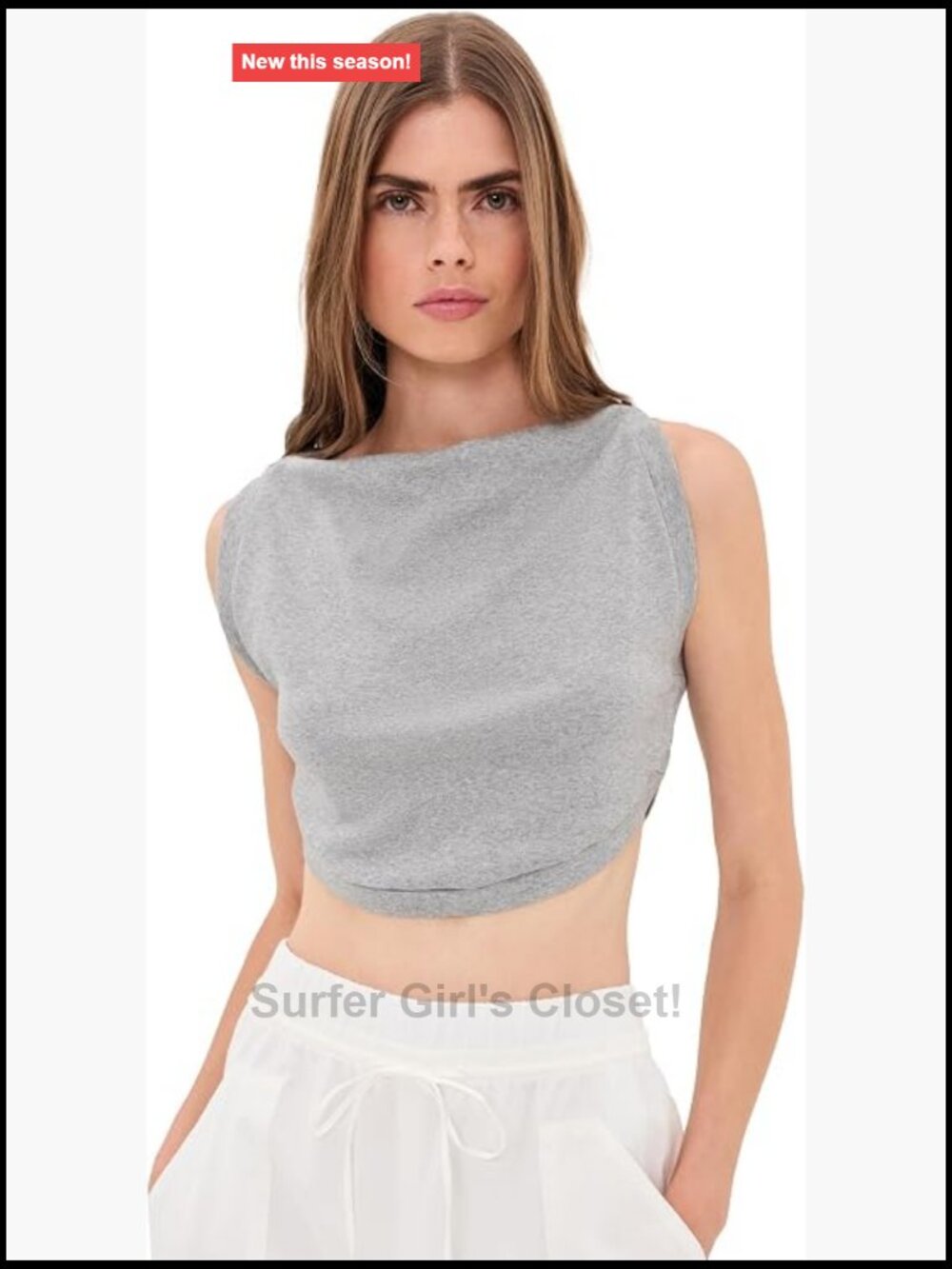 ALC Mae Tank - Lightweight Cotton Jersey Sleeveless Crew Neck
